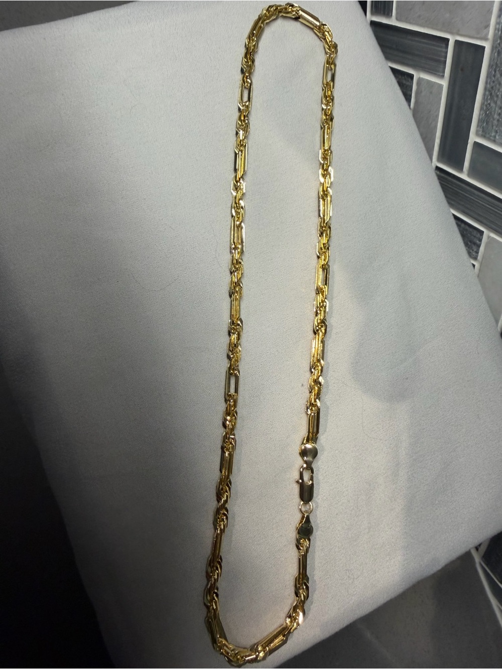 14kt gold filled 20β FigaRope necklace 26.6g 5.1 mm